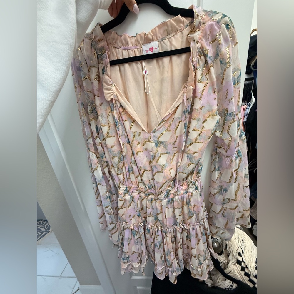 Buddy Love Pink and Gold Dress